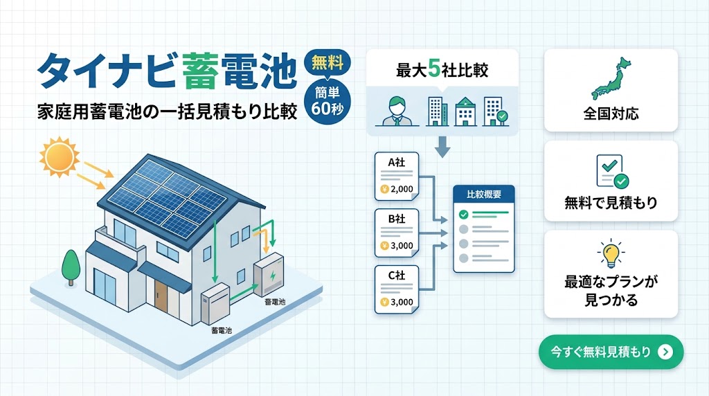 タイナビ蓄電池はどんなサービス